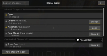 The in-game stage editor